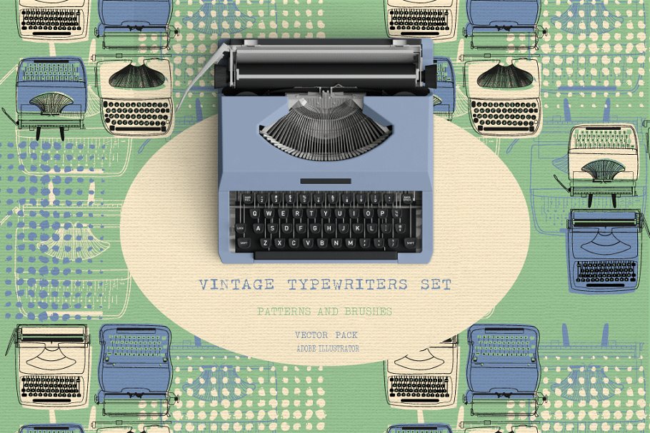 Download Vintage Typewriter Set