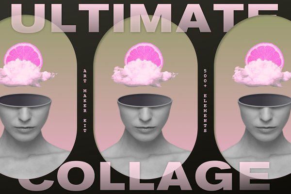 Download Ultimate Collage Art Elements Bundle