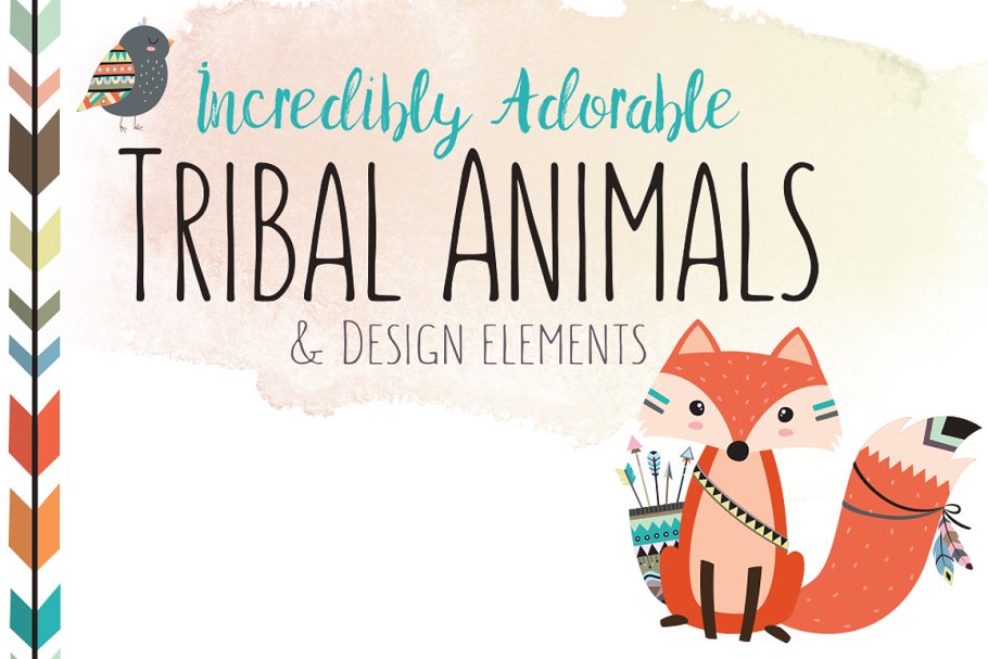 Download Huge Tribal Animal Clipart Bundle
