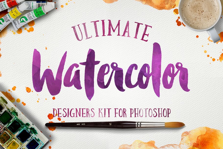 Download Watercolor KIT for Photoshop