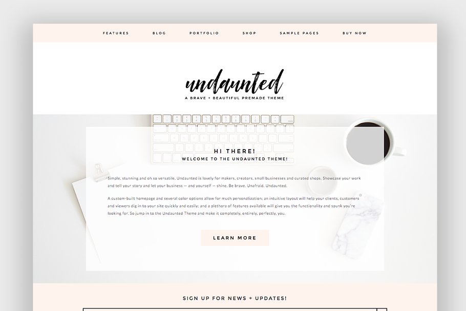 Download Undaunted Wordpress Theme