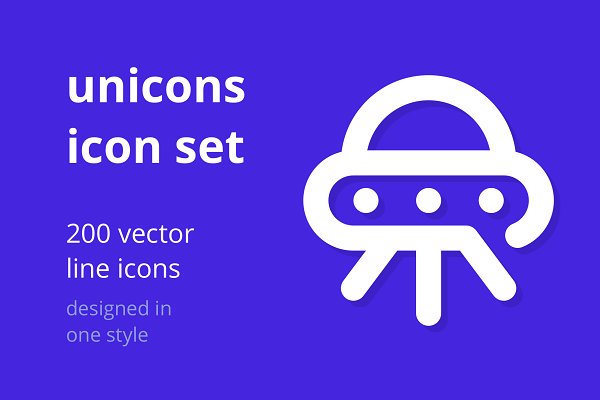 Download Unicons Icon Set - 200 line icons