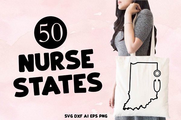 Download Nurse States - Stethoscope Shaped