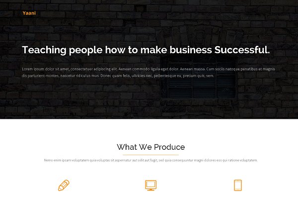 Download Simple Landing Page