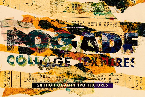 Download Pogade: 58 High Res Collage Textures