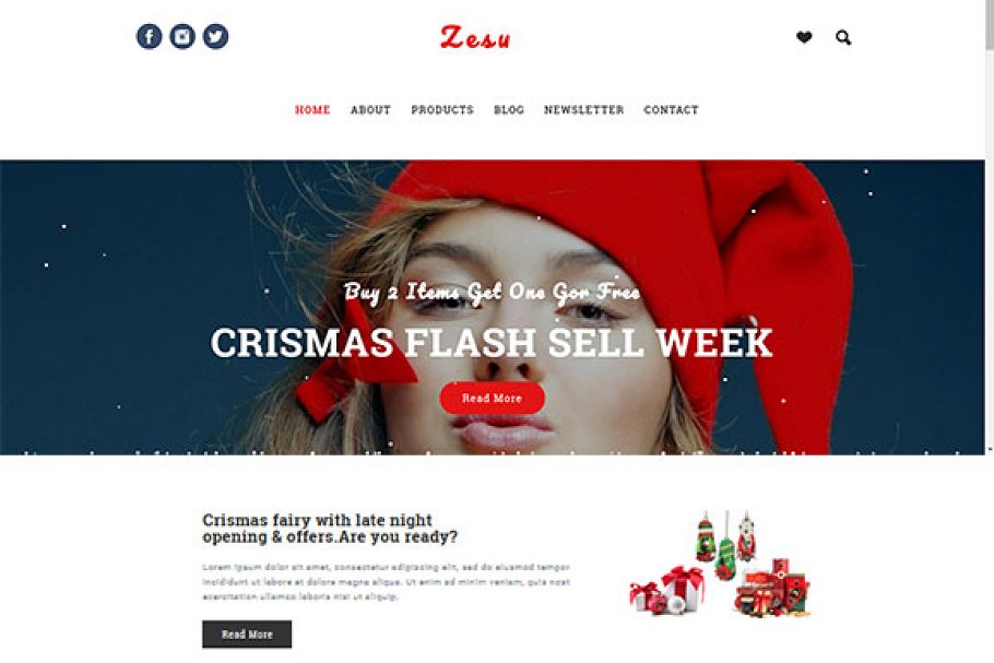 Download Zesu - ChristmasProduct Landing Page