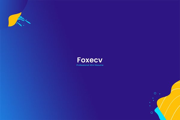 Download Foxecv - Professional Html Resume