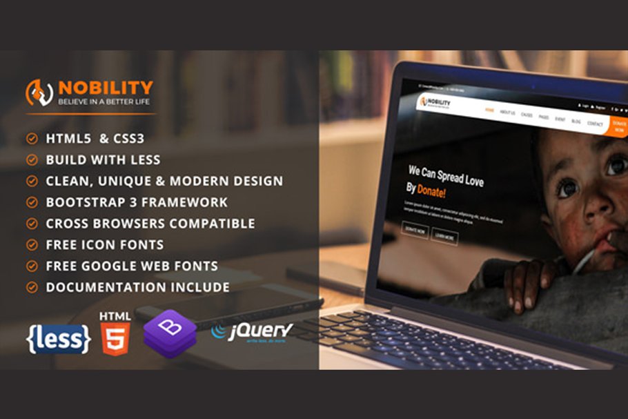 Download Nobility - Charity HTML Template