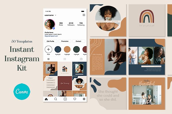 Download Instant Instagram Kit for Canva