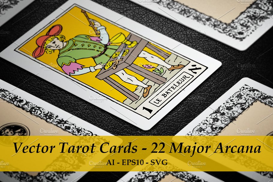 Download Vector Tarot Cards - 22 Major Arcana