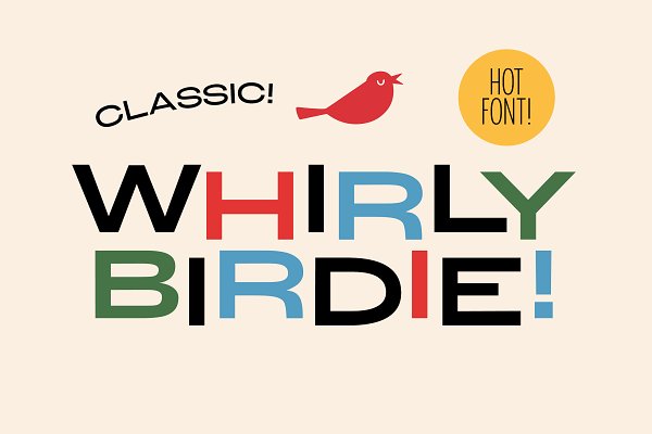 Download Whirly Birdie Variable Font