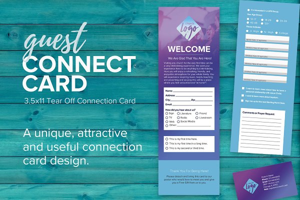 Download Guest Connect Card For Churches
