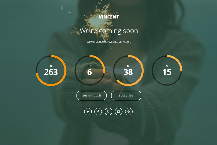 Download Vincent - Coming Soon Template