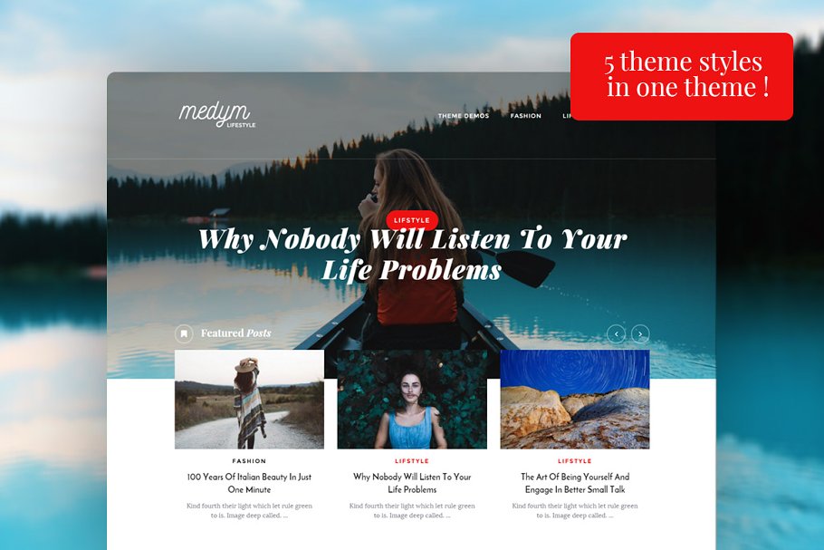 Download Medym - 5 Blogs styles in 1 theme