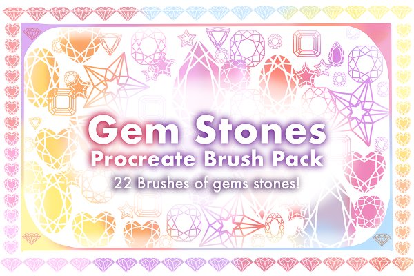 Download Gemstones Procreate Brush Pack