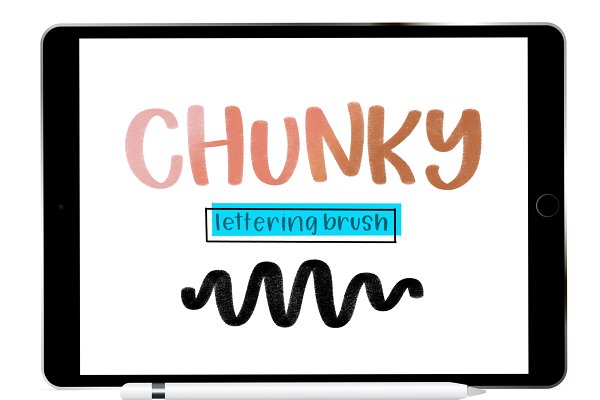 Download Chunky Procreate Lettering Brush