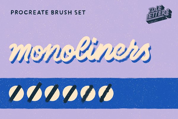 Download Monoliners Procreate Brush Set