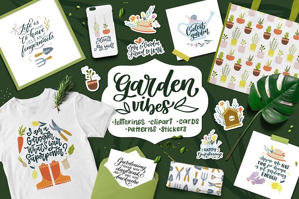 Download Garden Vibes Graphics Set