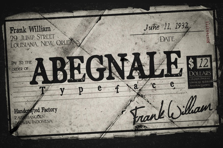 Download Abegnale Typeface