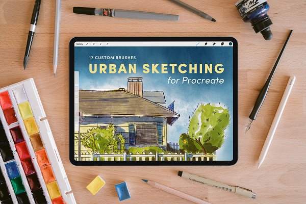 Download Urban Sketching – Procreate Brushes