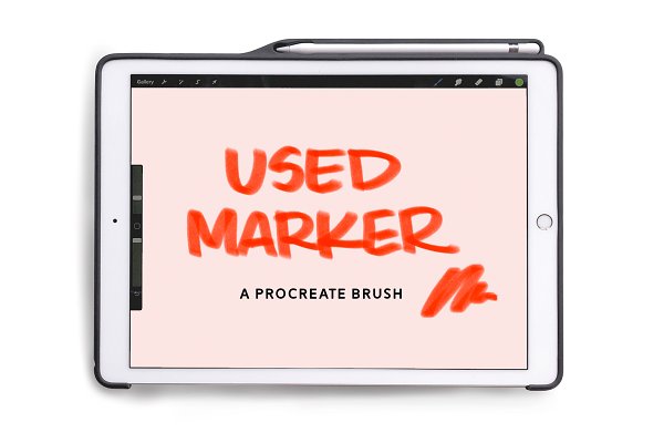 Download Textured Procreate Brush Used Marker