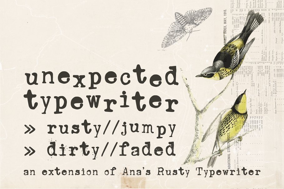 Download Unexpected Typewriter font