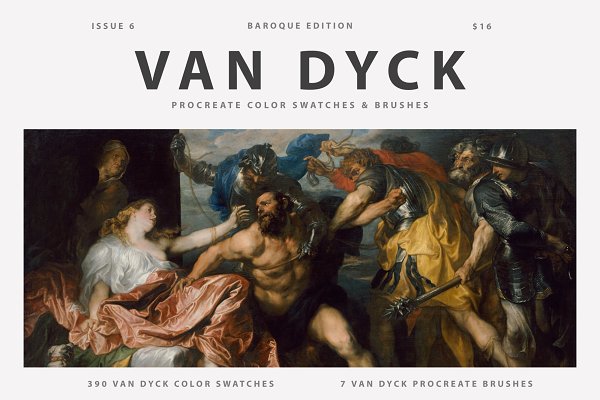 Download Van Dyck's Art Procreate Brushes