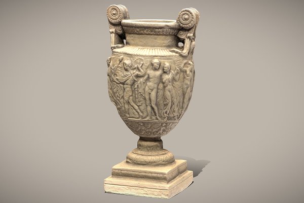 Download Ancient roman greek vase with LODs
