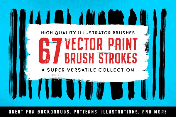 Download 67 Illustrator Paint Stroke Brushes