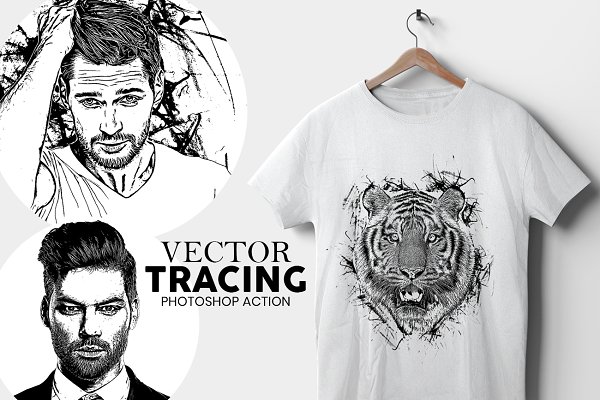 Download Vector Tracing Photoshop Action