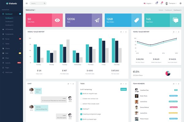 Download Velonic - Admin Dashboard & Frontend