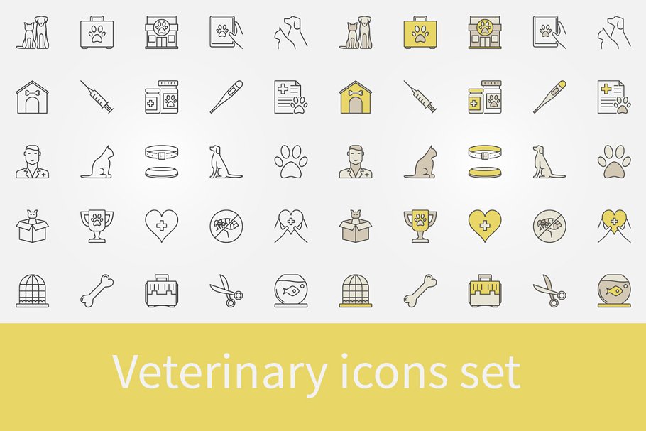Download Veterinary icons set