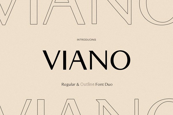 Download Viano Regular & Outline + Bonus!