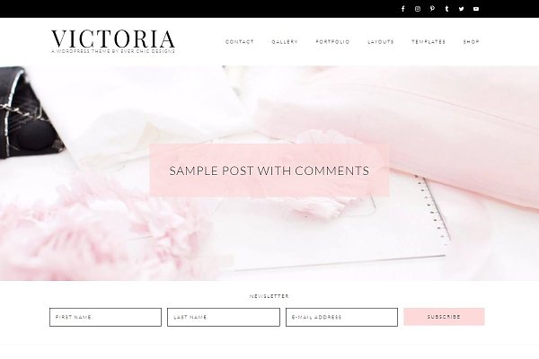 Download Victoria Feminine Wordpress Theme