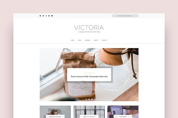 Download Victoria - Minimal WordPress Blog