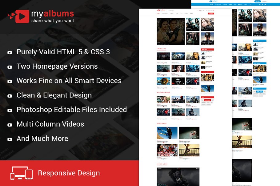 Download My Tube Video Theme HTML Template