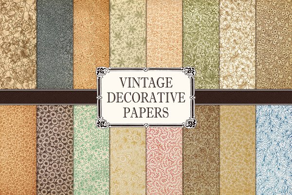 Download Vintage Decorative Papers