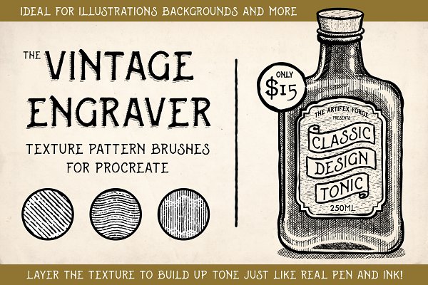 Download Vintage Engraver - Procreate Brushes
