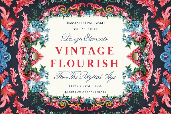 Download Vintage Flourish Design Elements