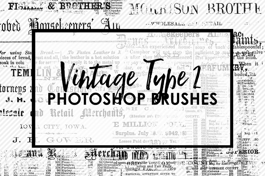 Download Vintage Type 2 Brushes & Stamps