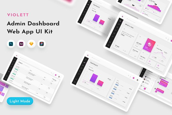 Download Violett - Dashboard Web UI Kit