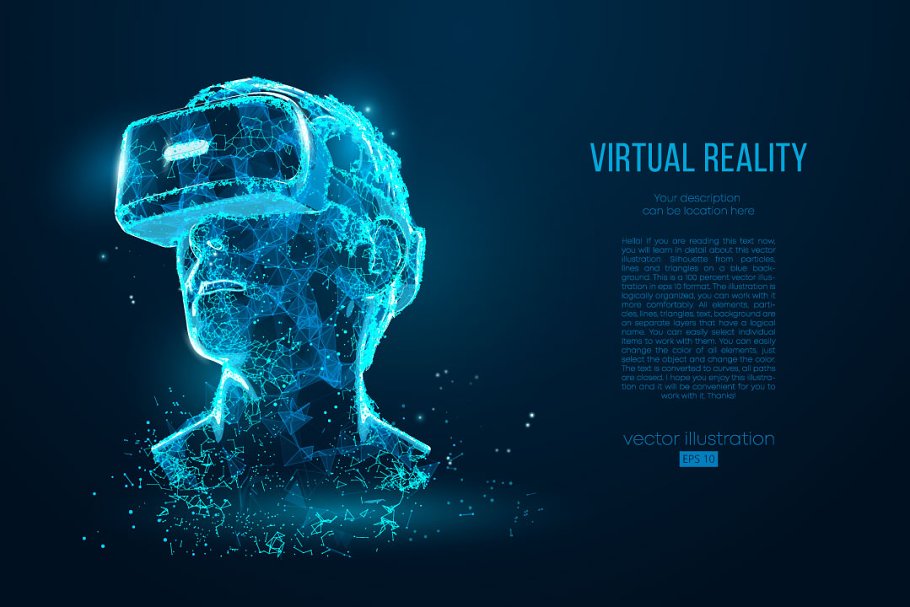 Download virtual reality glasses. VR helmet