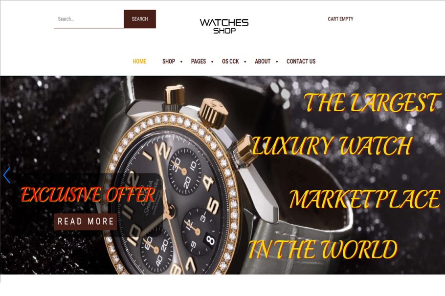 Download Watches shop-Joomla eCommerce theme