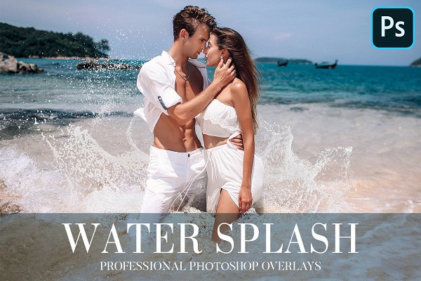 Download Water Splash Overlays Photoshop