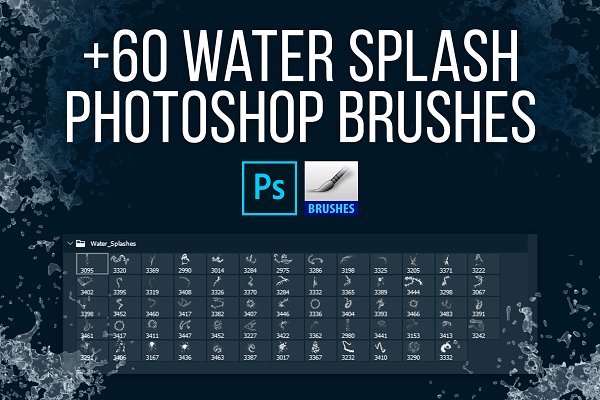 Download Water Splash PS Brushes & PNGs