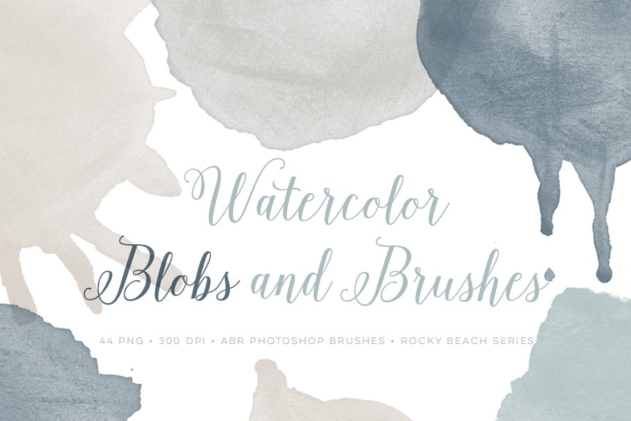 Download Watercolor blobs PS Brushes Set