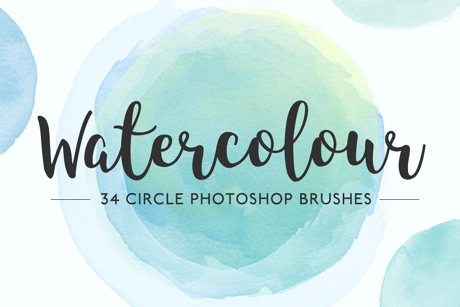 Download Watercolor Circle Photoshop Brushes