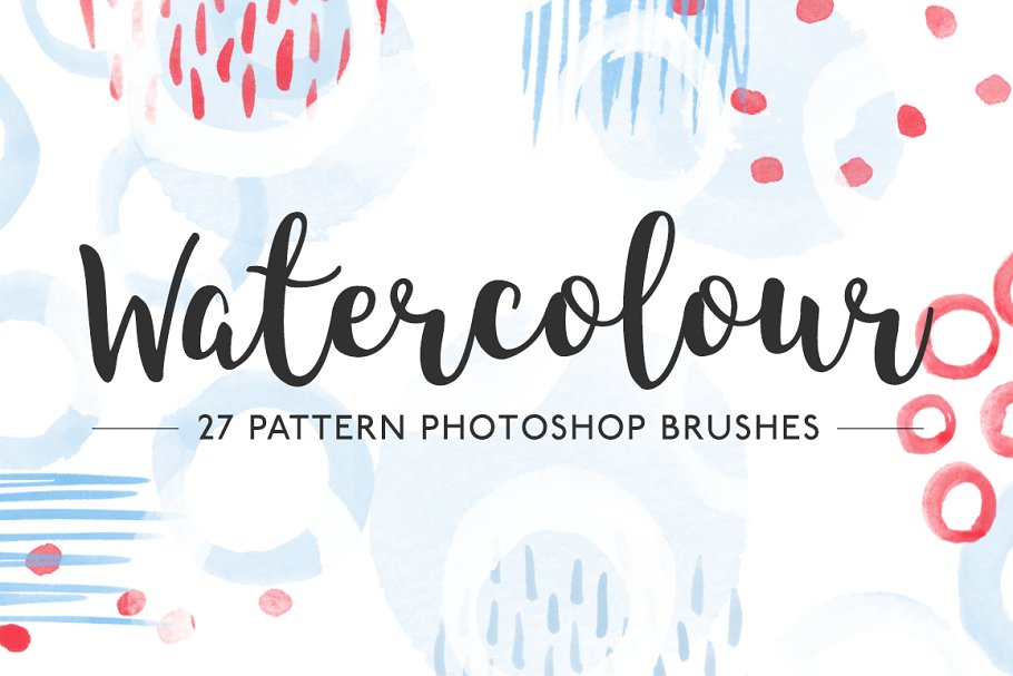 Download Watercolor pattern Photoshop brushes