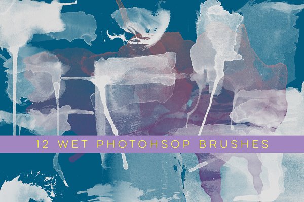 Download 12 Wet Photoshop Brushes