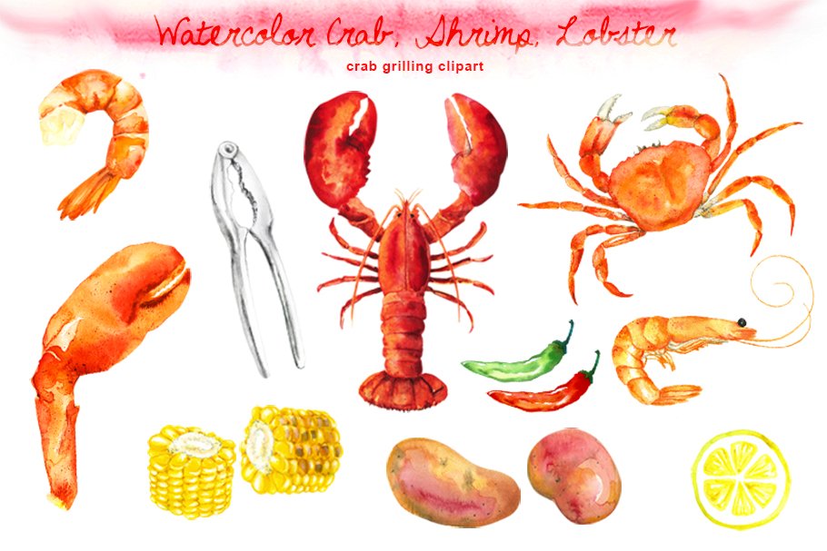 Download Watercolor Crab